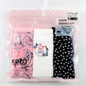 Woman Slip Cute 3-er Pack